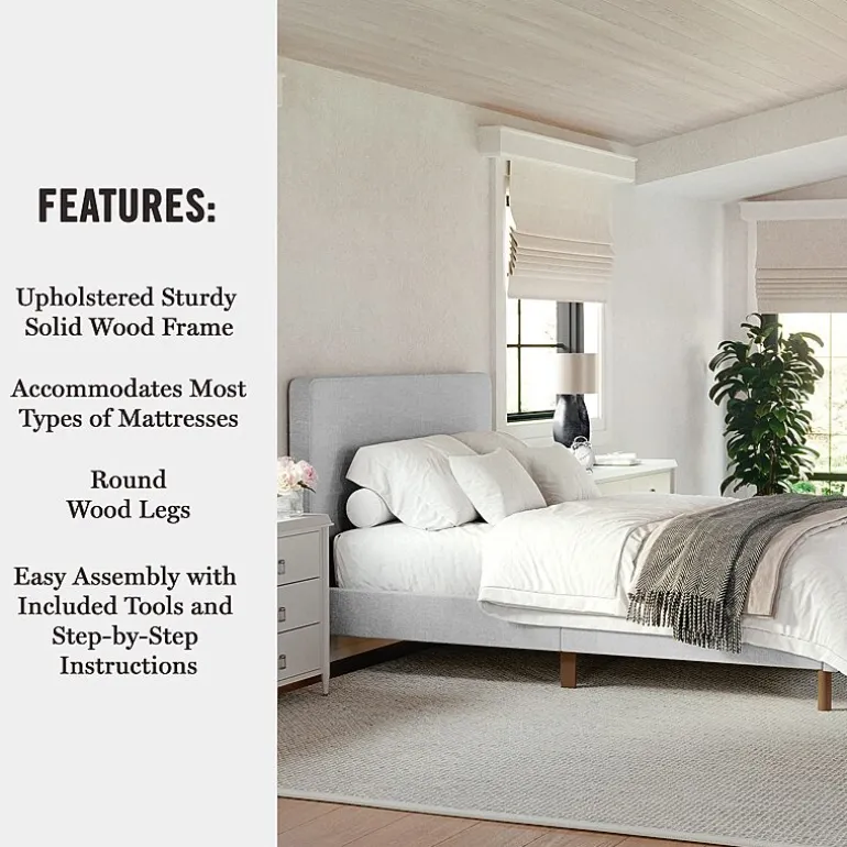 Martha Stewart Britta Upholstered Platform Bed