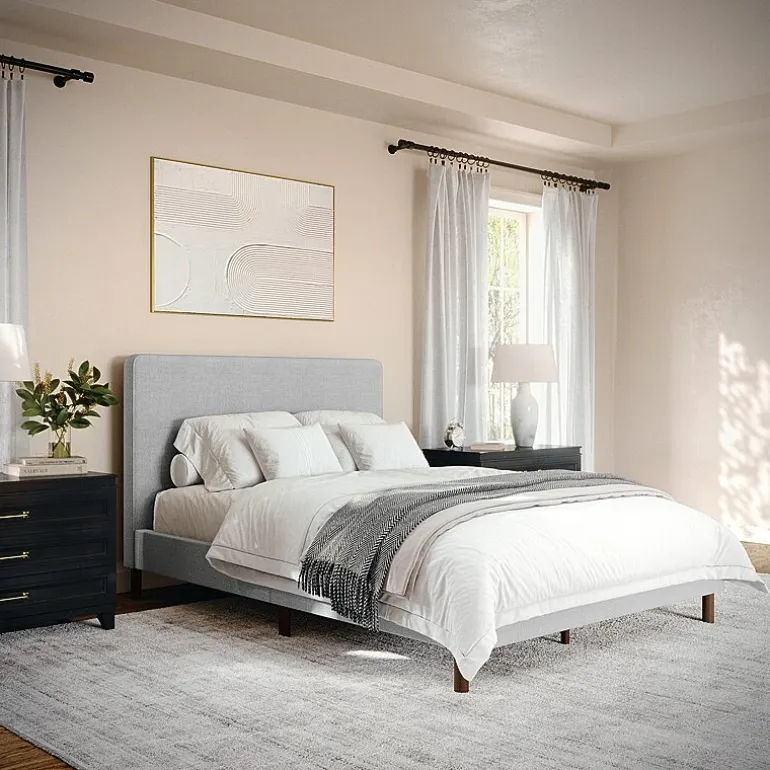 Martha Stewart Britta Upholstered Platform Bed
