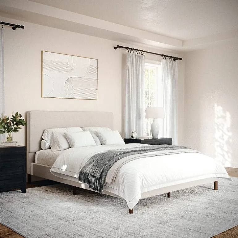 Martha Stewart Britta Upholstered Platform Bed