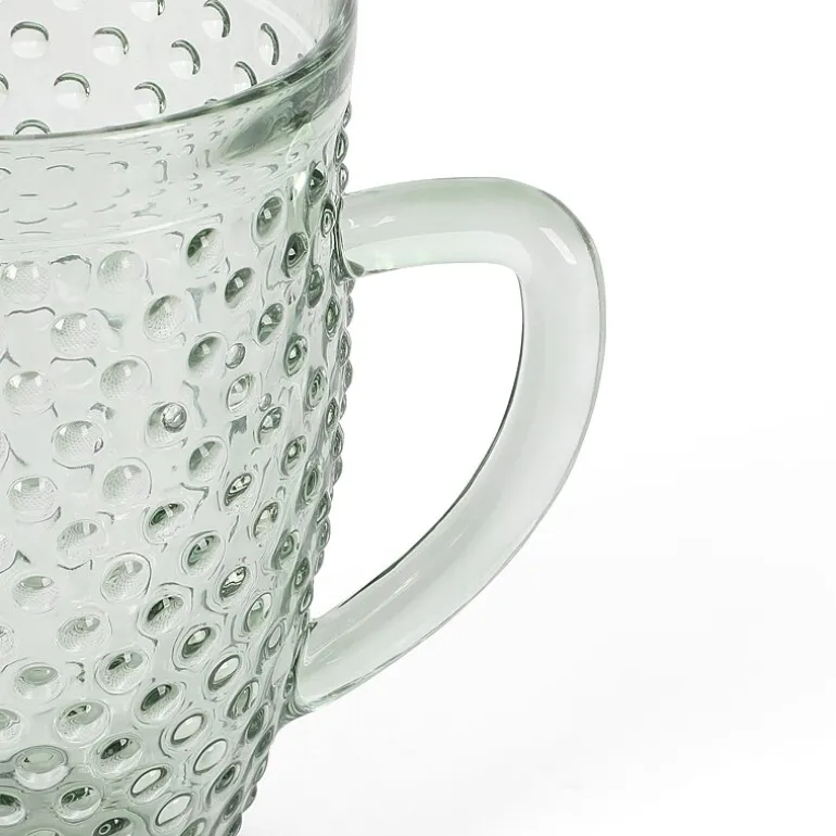 Martha Stewart Chauncey Hobnail Glass Serving Pitcher