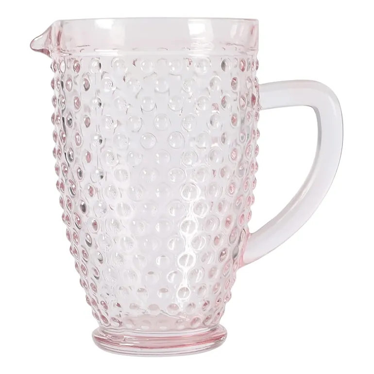 Martha Stewart Chauncey Hobnail Glass Serving Pitcher