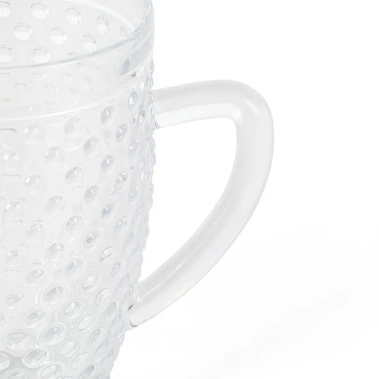 Martha Stewart Chauncey Hobnail Glass Serving Pitcher