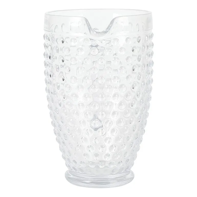 Martha Stewart Chauncey Hobnail Glass Serving Pitcher