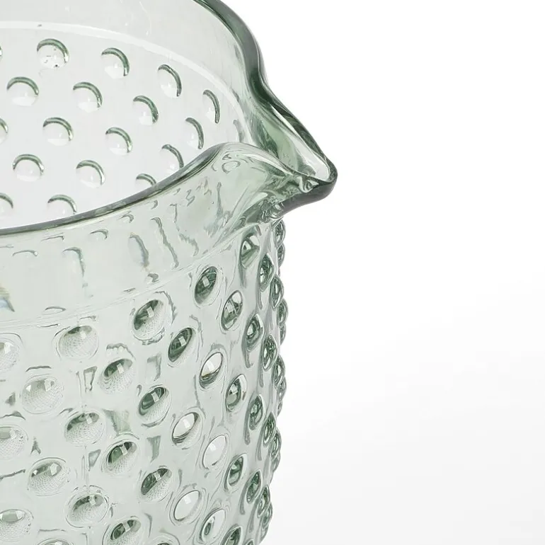 Martha Stewart Chauncey Hobnail Glass Serving Pitcher