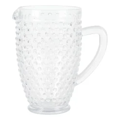 Martha Stewart Chauncey Hobnail Glass Serving Pitcher
