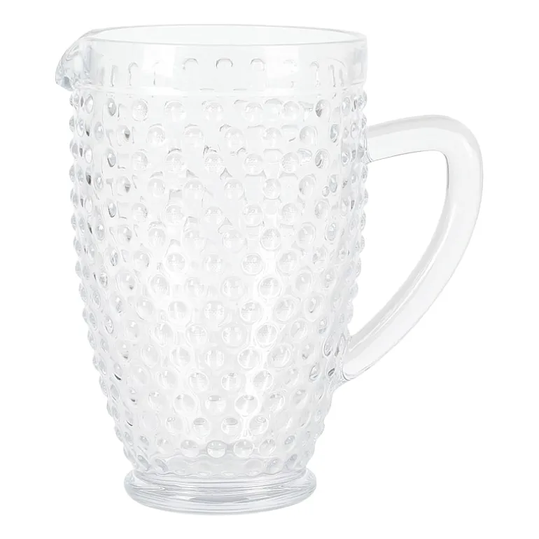 Martha Stewart Chauncey Hobnail Glass Serving Pitcher