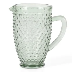 Martha Stewart Chauncey Hobnail Glass Serving Pitcher