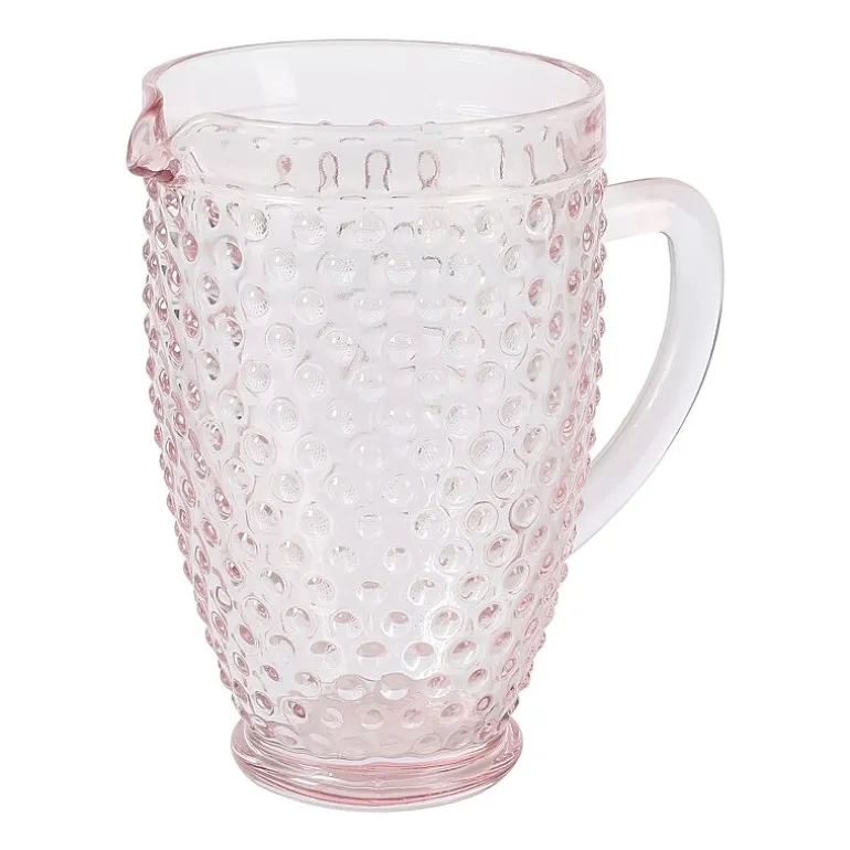 Martha Stewart Chauncey Hobnail Glass Serving Pitcher