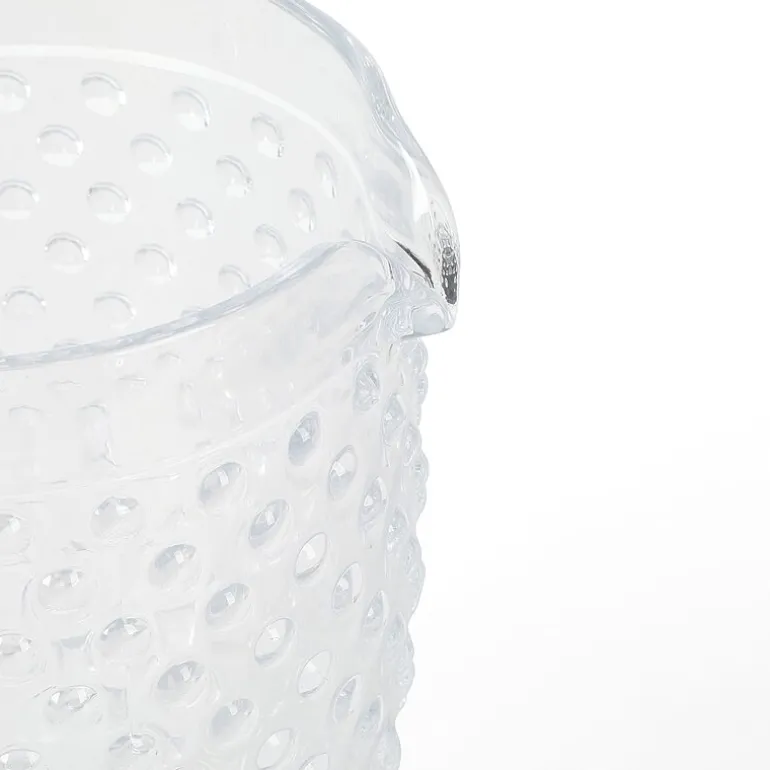 Martha Stewart Chauncey Hobnail Glass Serving Pitcher