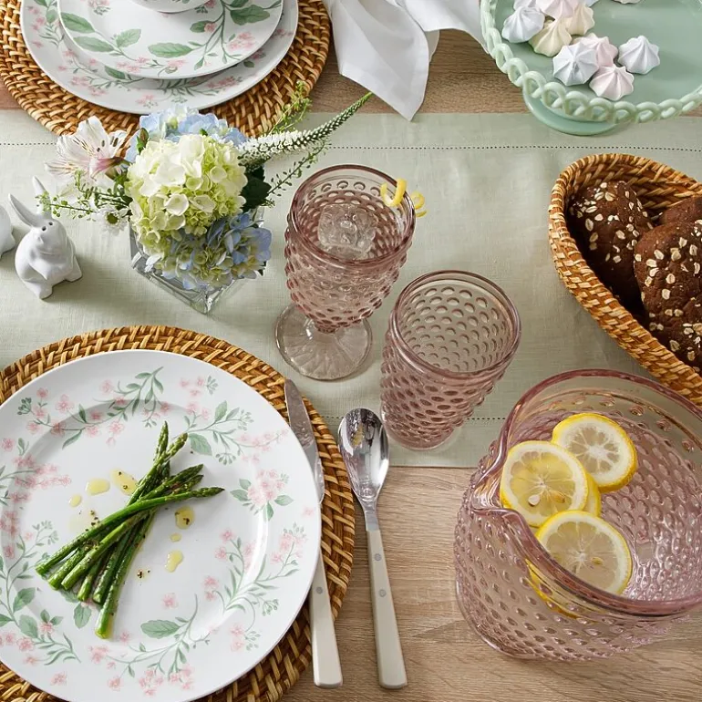 Martha Stewart Chauncey Hobnail Glass Serving Pitcher