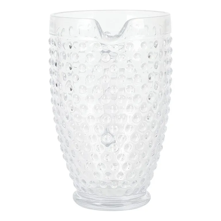 Martha Stewart Chauncey Hobnail Glass Serving Pitcher