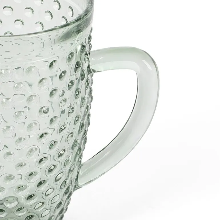 Martha Stewart Chauncey Hobnail Glass Serving Pitcher