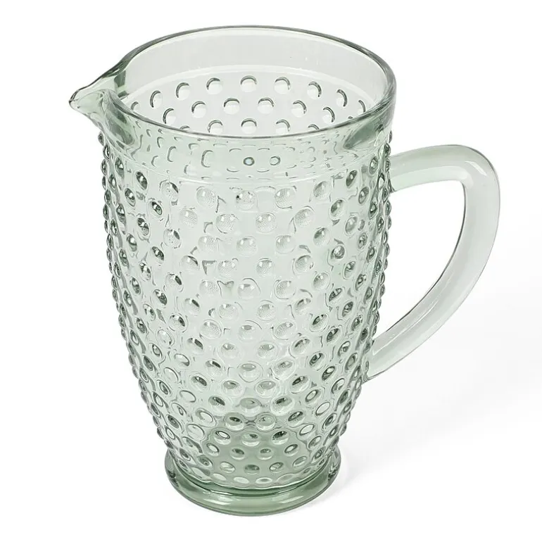 Martha Stewart Chauncey Hobnail Glass Serving Pitcher