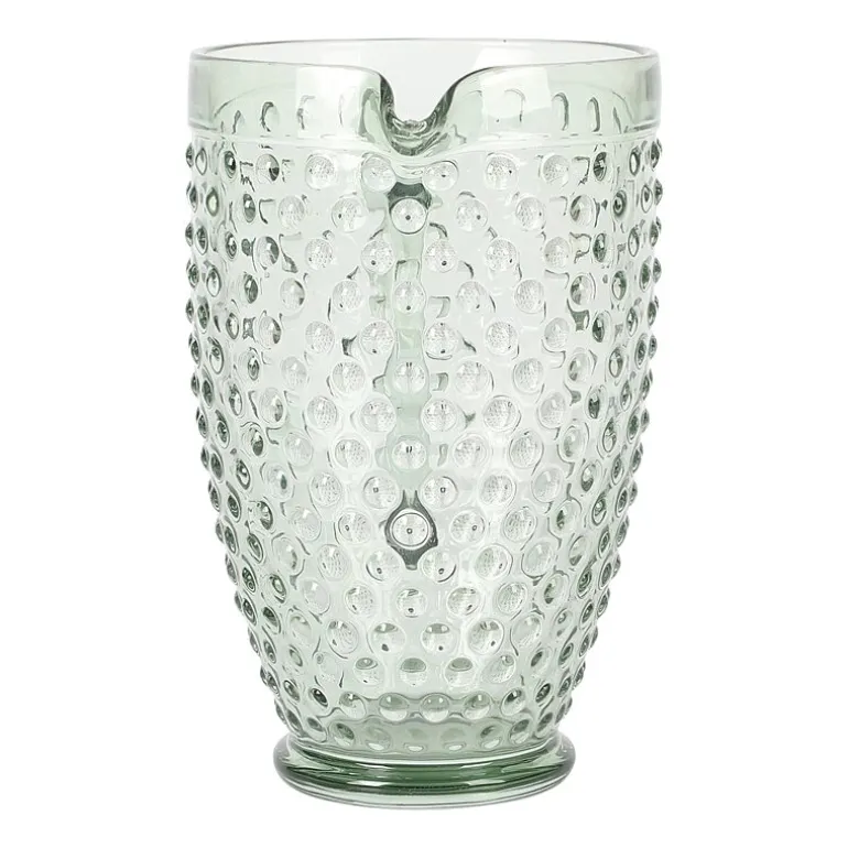 Martha Stewart Chauncey Hobnail Glass Serving Pitcher