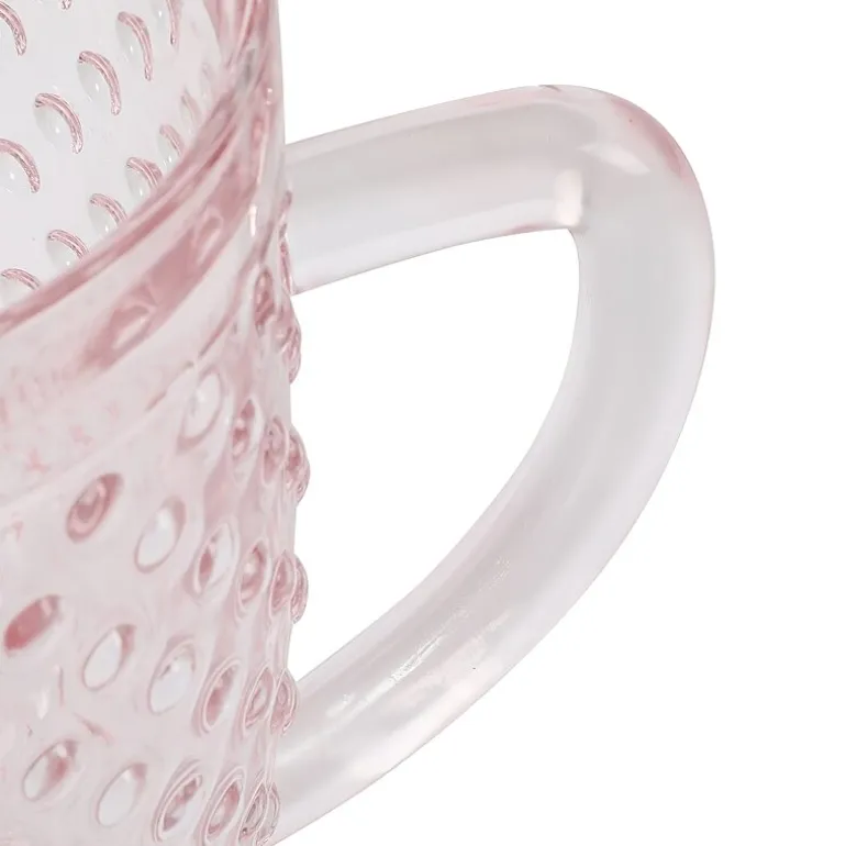 Martha Stewart Chauncey Hobnail Glass Serving Pitcher