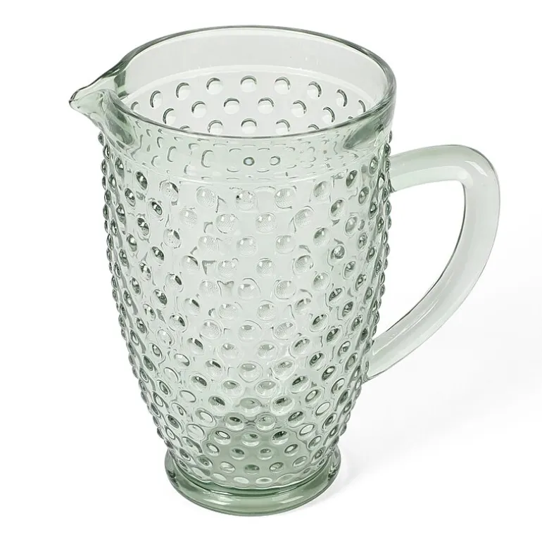 Martha Stewart Chauncey Hobnail Glass Serving Pitcher