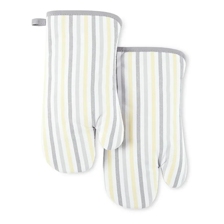 Martha Stewart Daisy Stripe 2-pc. Oven Mitt Set