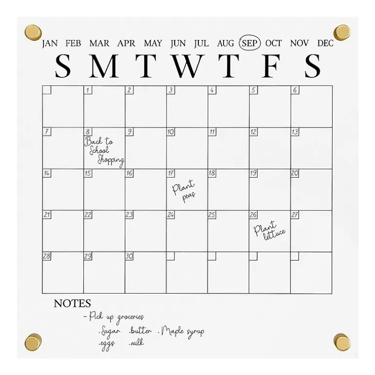 Martha Stewart Dry Erase Wall Calendar