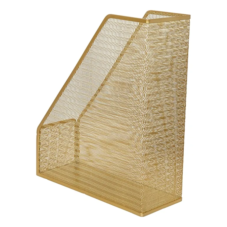 Martha Stewart Gold Mesh Single File Holder
