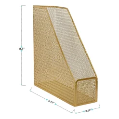Martha Stewart Gold Mesh Single File Holder