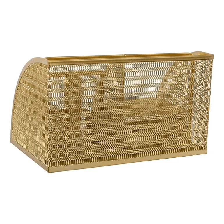 Martha Stewart Gold Small Desktop Organizer