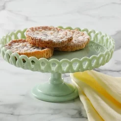 Martha Stewart Highbrook Highloop Glass Cake Stand