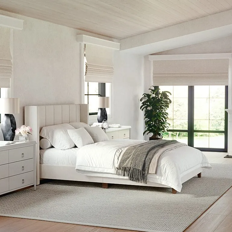 Martha Stewart Kay Upholstered Platform Bed