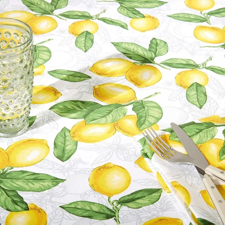 Martha Stewart Lots Of Lemons Tablecloth
