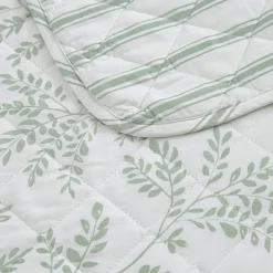 Martha Stewart Murray Leaves Easy Care Quilt Set