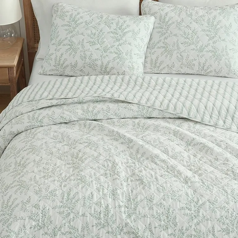 Martha Stewart Murray Leaves Easy Care Quilt Set