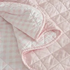 Martha Stewart Olivia Gingham Easy Care Quilt Set