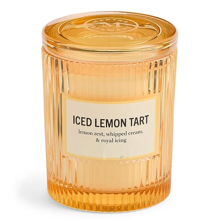 Martha Stewart 10oz Iced Lemon Tart Single Wick Scented Jar Candle
