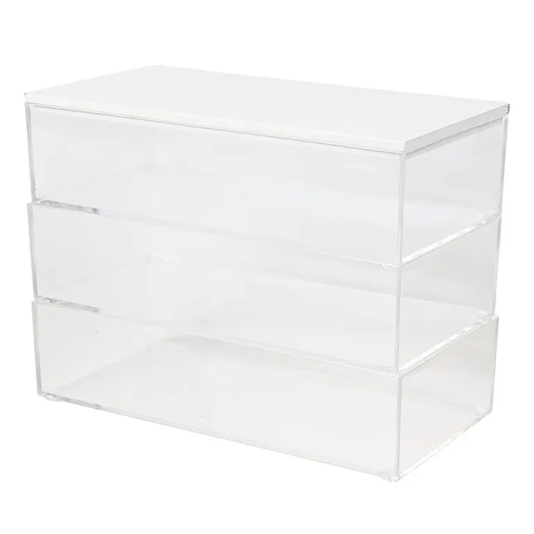 Martha Stewart 3 Pack Bins With MDF Lid