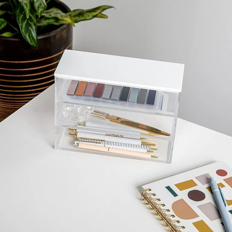 Martha Stewart 3 Pack Bins With MDF Lid