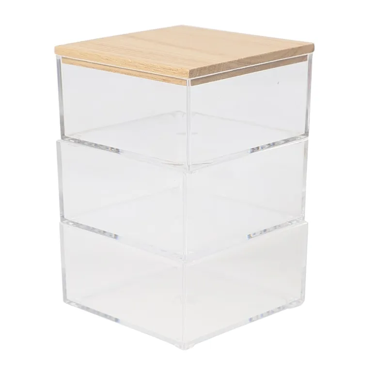 Martha Stewart 3 Pack Bins With MDF Lid
