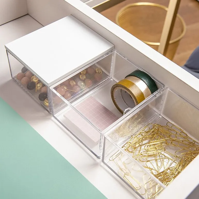 Martha Stewart 3 Pack Bins With MDF Lid
