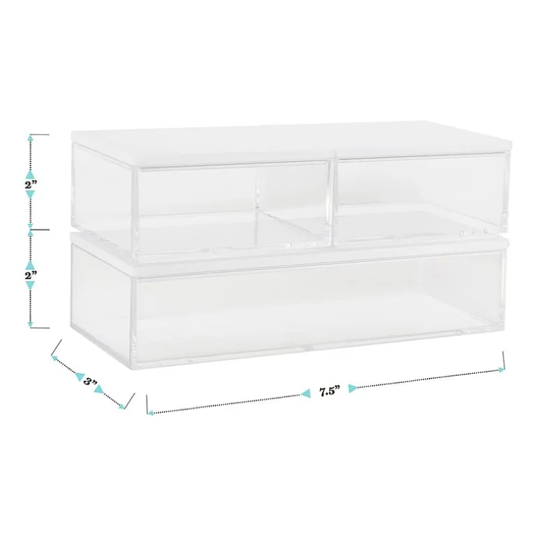 Martha Stewart 3 Pack Bins With MDF Lids