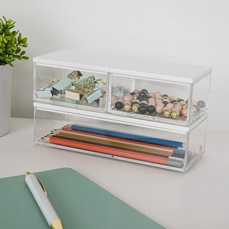 Martha Stewart 3 Pack Bins With MDF Lids