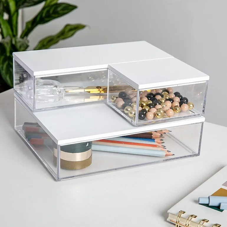 Martha Stewart 3 Pack Bins With MDF Lids