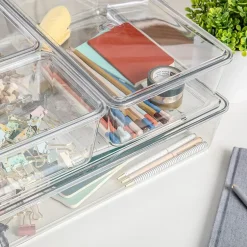 Martha Stewart 4 Pack Clear Storage Boxes And Lids