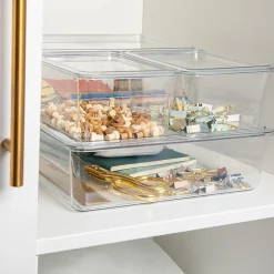 Martha Stewart 4 Pack Clear Storage Boxes And Lids