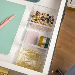 Martha Stewart 3 Pack 3X3.75 Clear Organizer