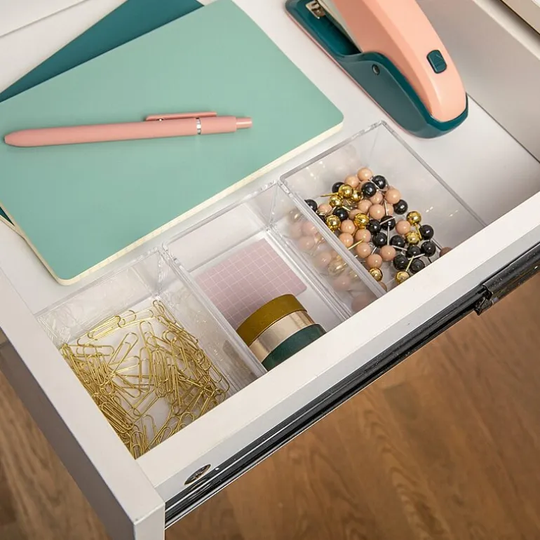 Martha Stewart 3 Pack 3X3.75 Clear Organizer