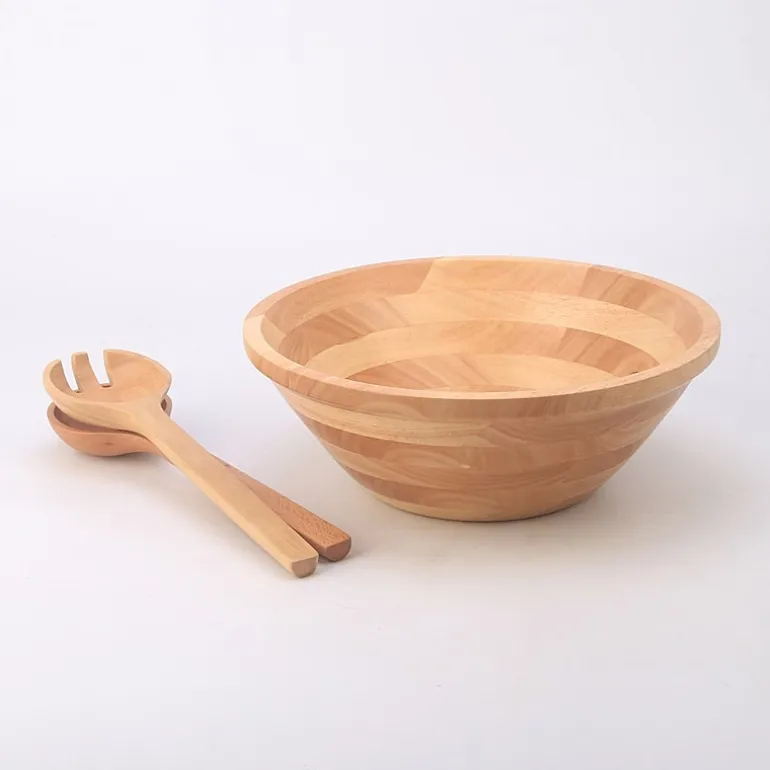 Martha Stewart Salad Bowl Set 3-pc. Wood Serving Bowl