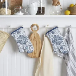 Martha Stewart Stripe Medallion 2-pc. Oven Mitt Set