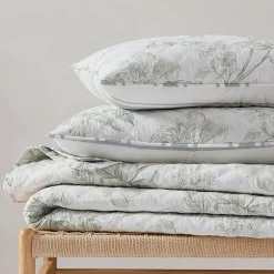 Martha Stewart Vine Flora Easy Care Quilt Set