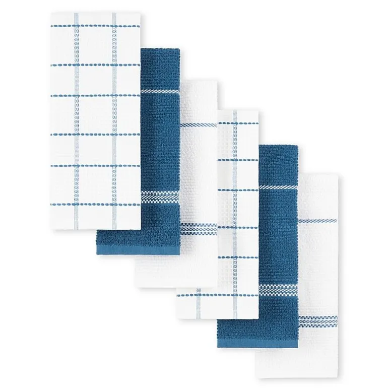 Martha Stewart Waffle 6-pc. Kitchen Towel Set
