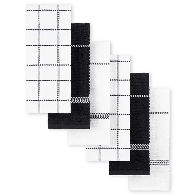 Martha Stewart Waffle 6-pc. Kitchen Towel Set