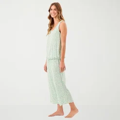 Martha Stewart Womens Sleeveless 2-pc. Pajama Set