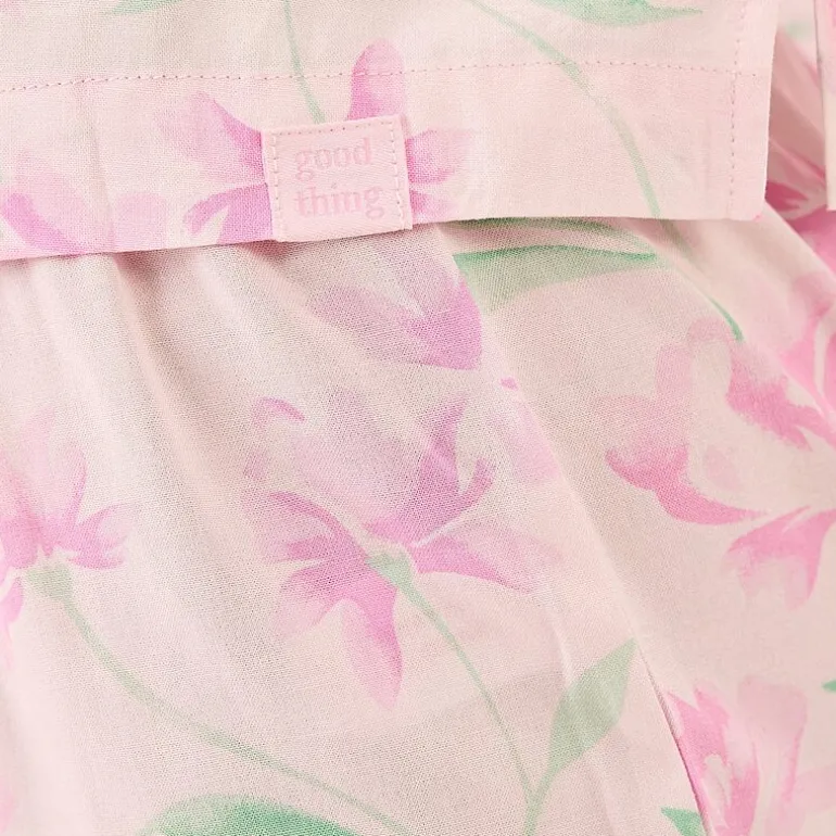 Martha Stewart Womens V-Neck Short Sleeve 2-pc. Pajama Set